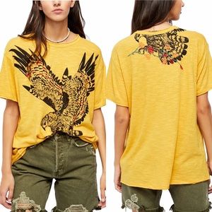 Free People Soak up the sun t-shirt eagle